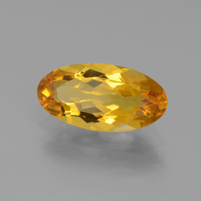 Berilo dourado amarelo natural 1,82ct, corte oval, VVS-VS
