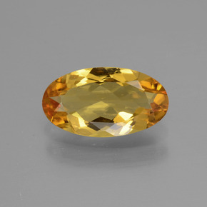 Berilo dourado amarelo natural 1,42ct, corte oval, VVS-VS