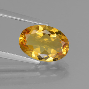 Berilo Dourado Amarelo Dourado Natural 1.81ct, Corte Oval, VVS-VS