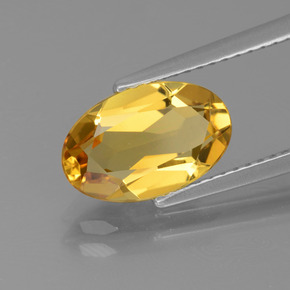 Berilo Dourado Amarelo Dourado Natural 1.98ct, Corte Oval, VVS-VS