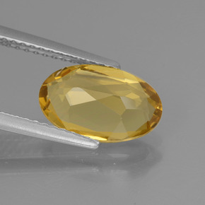 Berilo Dourado Amarelo Dourado Natural 1.98ct, Corte Oval, VVS-VS