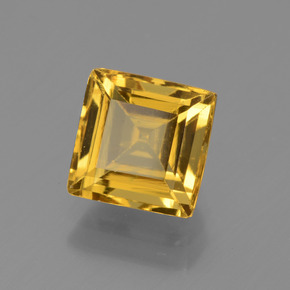 Berilo dourado amarelo natural 1,77ct, quadrado, VVS-VS