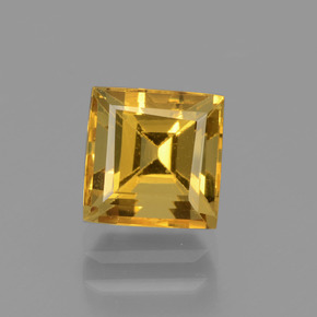 Berilo dourado ouro natural 1,92ct, quadrado, VVS-VS