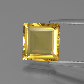 Berilo dourado ouro natural 1,50ct, quadrado, VVS-VS