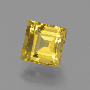 Berilo Dourado Amarelo Dourado Natural 1.98ct, Quadrado, VVS-VS