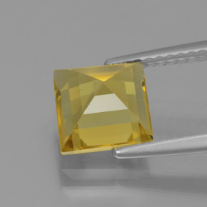 Berilo Dourado Amarelo Dourado Natural 1.98ct, Quadrado, VVS-VS