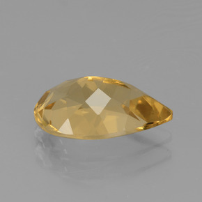 Berilo dourado amarelo natural 1,87ct, formato de pêra, VVS