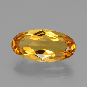 Berilo dourado ouro natural 2,94ct, corte oval, VVS-VS