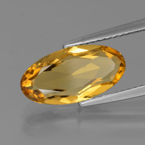 Berilo dourado amarelo natural 2,66ct, corte oval, VVS-VS