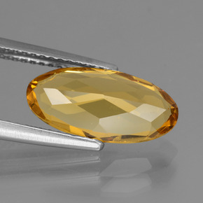 Berilo dourado amarelo natural 2,66ct, corte oval, VVS-VS