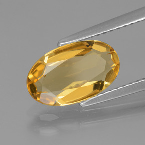 Berilo dourado ouro natural 1,72ct, corte oval, VVS-VS
