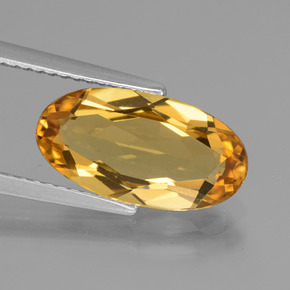 Berilo Dourado Amarelo Dourado Natural 2.84ct, Corte Oval, VVS-VS
