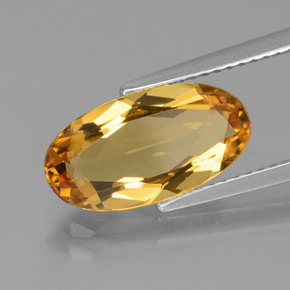Berilo Dourado Amarelo Dourado Natural 2.84ct, Corte Oval, VVS-VS