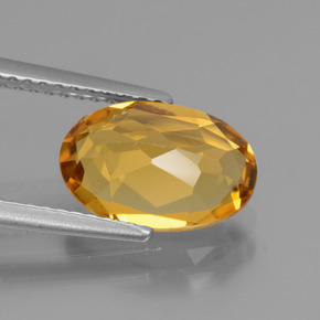 Berilo dourado amarelo natural 2,31ct, corte oval, VVS-VS
