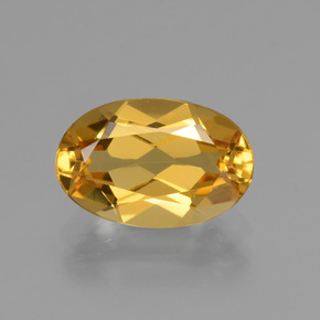 Berilo dourado ouro natural 2,28ct, corte oval, VVS-VS