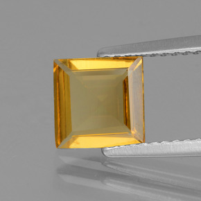 Berilo Dourado Amarelo Dourado Natural 1.17ct, Quadrado, VVS-VS