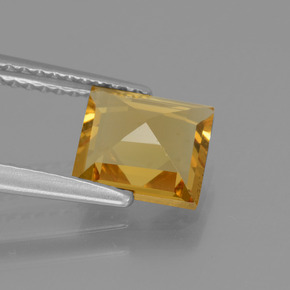 Berilo Dourado Amarelo Dourado Natural 1.17ct, Quadrado, VVS-VS