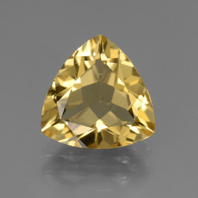Berilo dourado ouro natural 2,67ct, trillion, VVS
