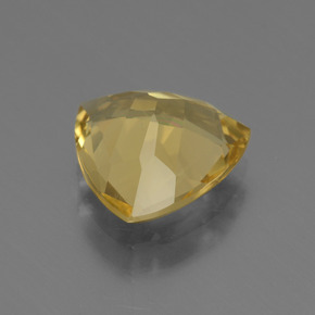 Berilo dourado ouro natural 2,67ct, trillion, VVS