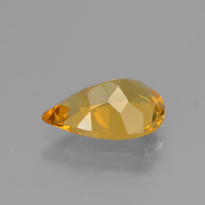 Berilo dourado ouro natural 1,38ct, formato de pêra, VVS-VS