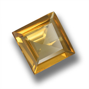 Berilo dourado amarelo natural 1,17ct, quadrado, VVS-VS