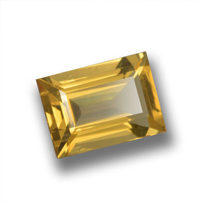Berilo dourado amarelo natural 0,90ct, baguete, VVS-VS