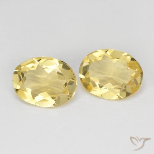 Pedras preciosas de Berilo Dourado amarelo quente natural de 2.98 ct, oval, VVS-VS