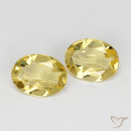 Pedras preciosas de Berilo Dourado Amarelo Dourado Claro natural de 3.03 ct, oval, VVS-VS