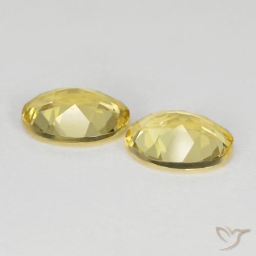 Pedras preciosas de Berilo Dourado Amarelo Dourado Claro natural de 3.03 ct, oval, VVS-VS