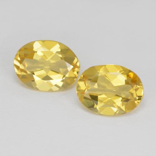 Pedras preciosas de berilo dourado amarelo natural de 3,51 ct, corte oval, VVS