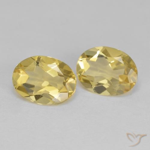 Pedras preciosas de Berilo Dourado Amarelo Dourado Claro natural de 3.13 ct, oval, VVS-VS
