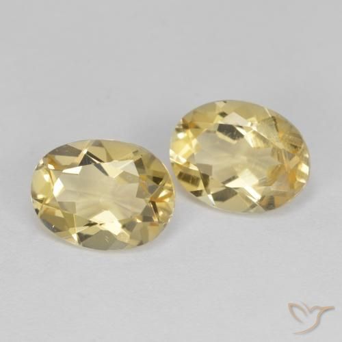 Pedras preciosas de Berilo Dourado Amarelo Dijon natural de 3.38 ct, oval, VS