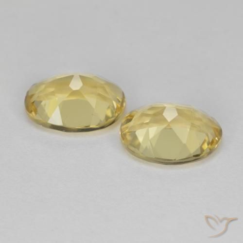 Pedras preciosas de Berilo Dourado Amarelo Dijon natural de 3.38 ct, oval, VS
