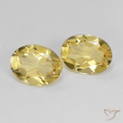 Pedras preciosas de Berilo Dourado Amarelo Toscana natural de 3.21 ct, oval, VVS-VS