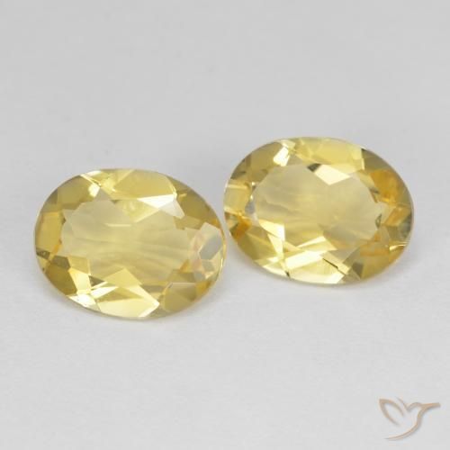 Pedras preciosas de Berilo Dourado Amarelo Dijon natural de 3.12 ct, oval, VVS-VS