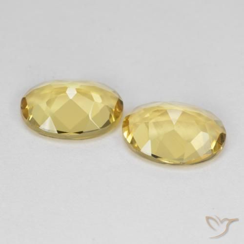 Pedras preciosas de Berilo Dourado Amarelo Dijon natural de 3.12 ct, oval, VVS-VS