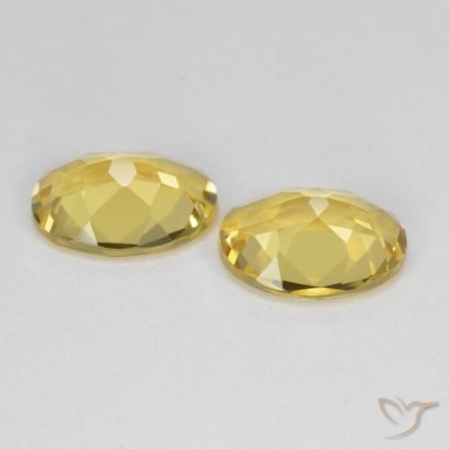 Pedras preciosas de Berilo Dourado Amarelo Dourado Claro natural de 2.97 ct, Corte Oval, VVS-VS