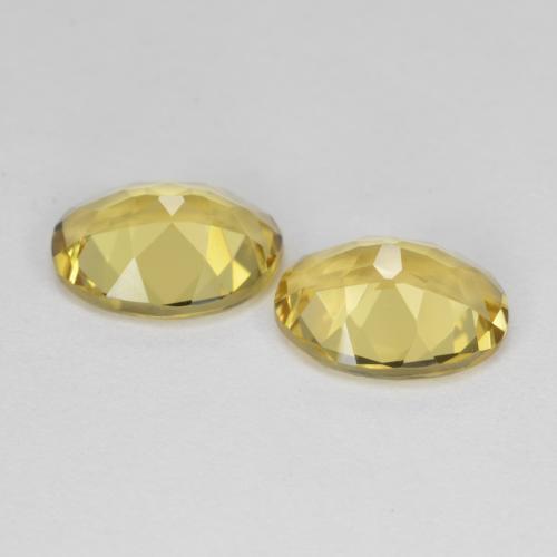Pedras preciosas de berilo dourado amarelo natural de 3,12 ct, corte oval, VVS-VS