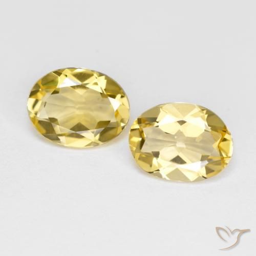 Pedras preciosas de Berilo Dourado Luz Dourada natural de 3.02 ct, oval, VS