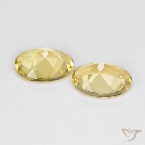 Pedras preciosas de Berilo Dourado Luz Dourada natural de 3.02 ct, oval, VS