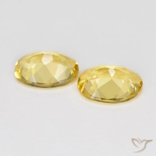 Pedras preciosas de Berilo Dourado Mel amarelo natural de 3.04 ct, oval, VS