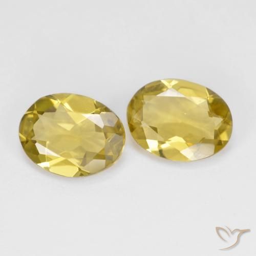 Pedras preciosas de Berilo Dourado amarelo médio natural de 2.79 ct, oval, VS