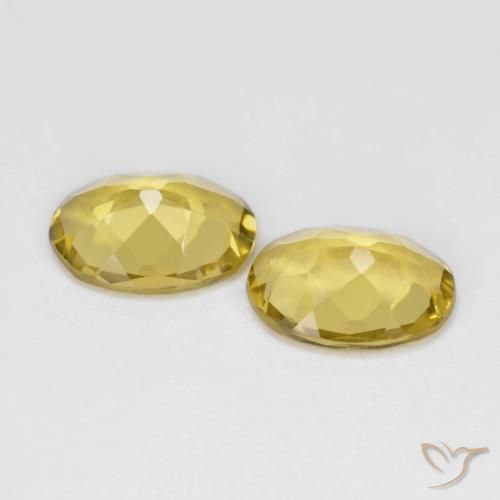 Pedras preciosas de Berilo Dourado amarelo médio natural de 2.79 ct, oval, VS