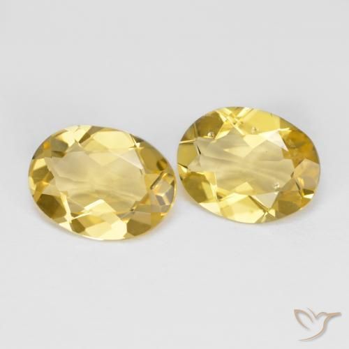Pedras preciosas de Berilo Dourado amarelo médio natural de 2.85 ct, oval, VS