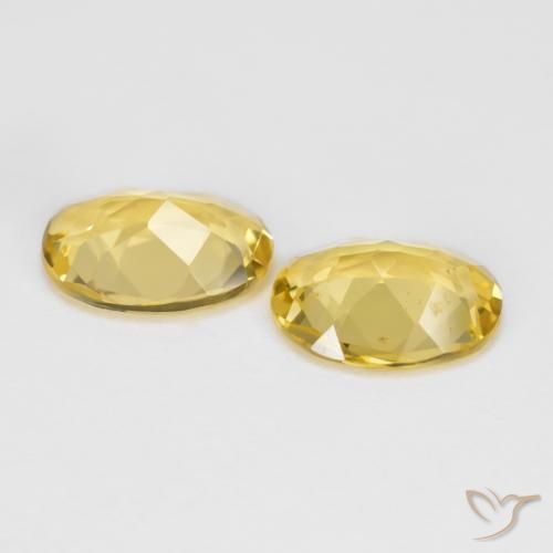 Pedras preciosas de Berilo Dourado amarelo médio natural de 2.85 ct, oval, VS