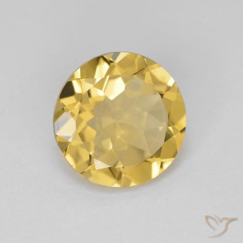 Berilo Dourado amarelo rico Natural 2.80ct, Redondo, VVS
