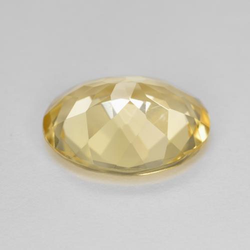 Berilo Dourado Luz Dourada Natural 3.88ct, Corte Oval, VVS-VS