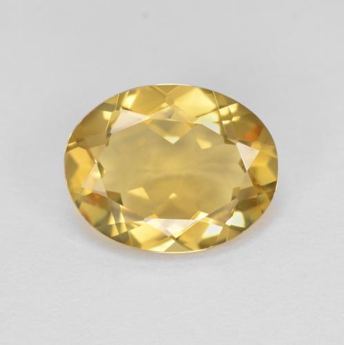 Berilo dourado amarelo natural 2,79ct, corte oval, VVS