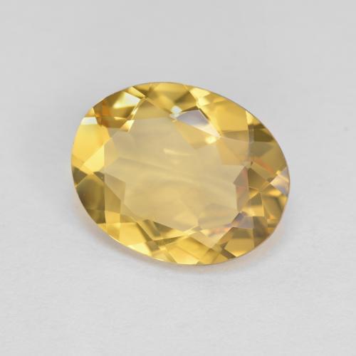 Berilo dourado amarelo natural 2,79ct, corte oval, VVS