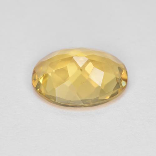 Berilo dourado amarelo natural 2,79ct, corte oval, VVS